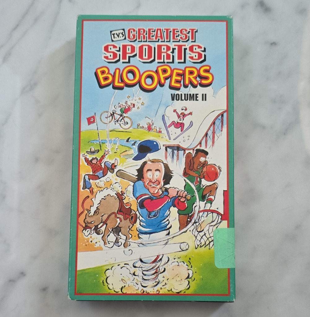 Quality Video TV's Greatest Sports Bloopers Vol II (1991) VHS NTSC NR Eng